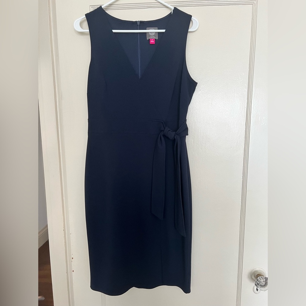 Vince Camuto Navy Blue Sheath Dress